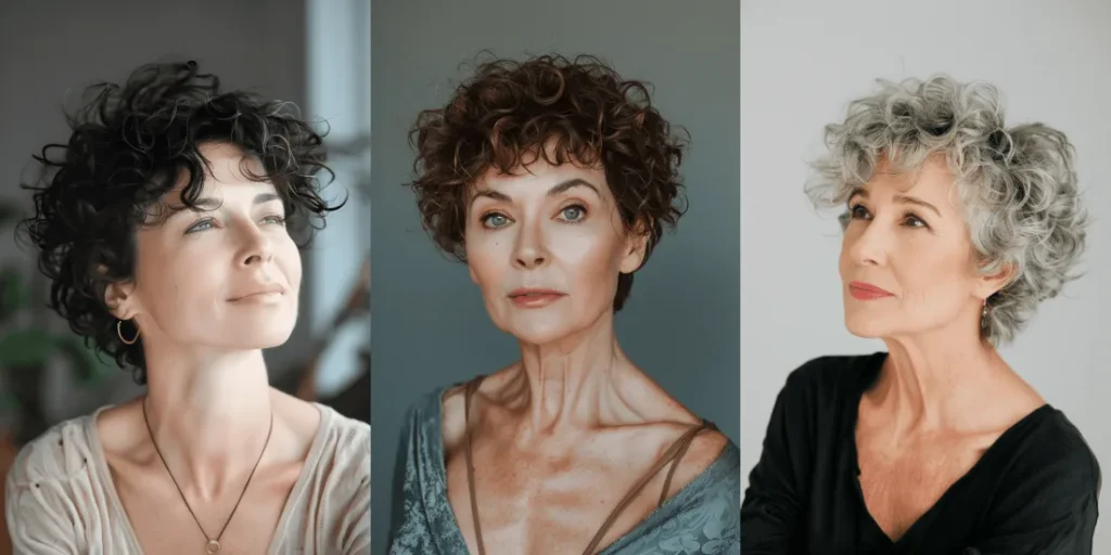 62 Curly Pixie Haircuts For Woman Over 50