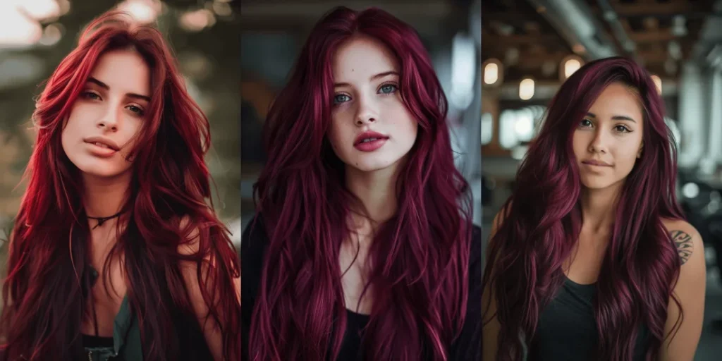 65 Long Burgundy Hairstyles To Shine In 2024