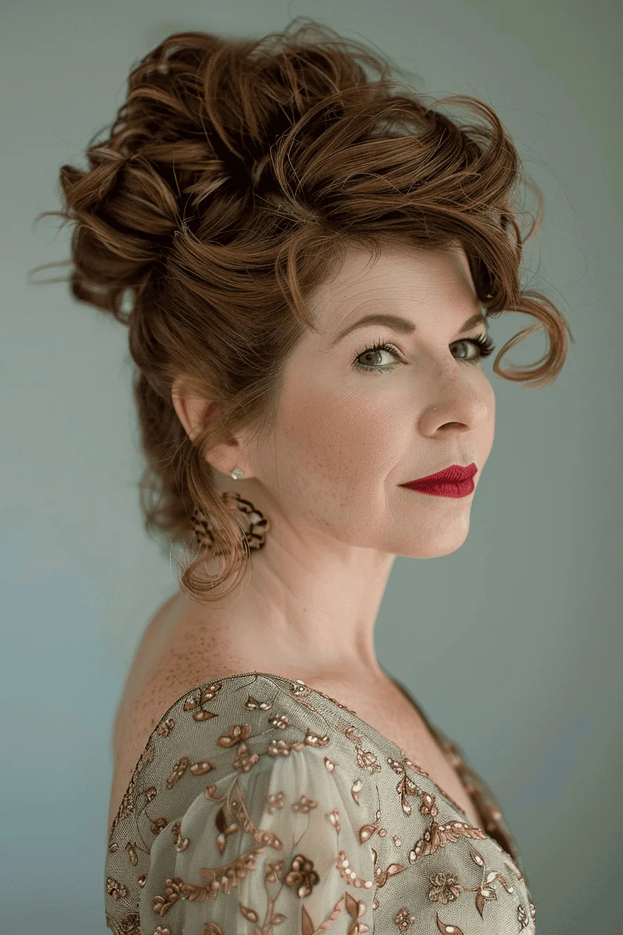Elegant Curls Embrace Beauty