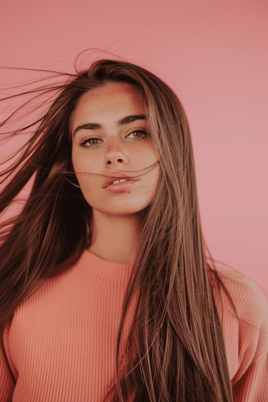Elegant Locks Against Pink