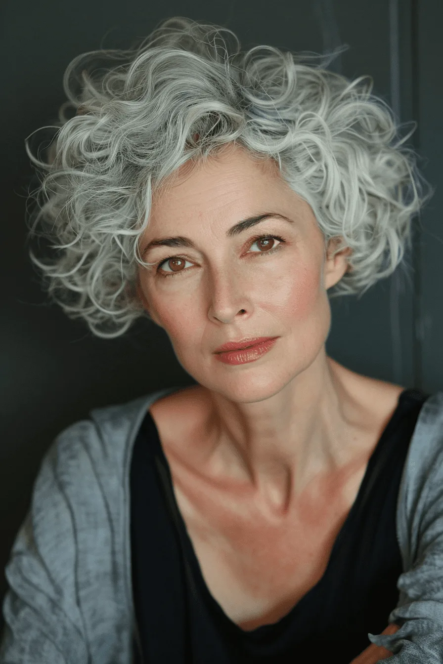 Silver Curls Modern Chic