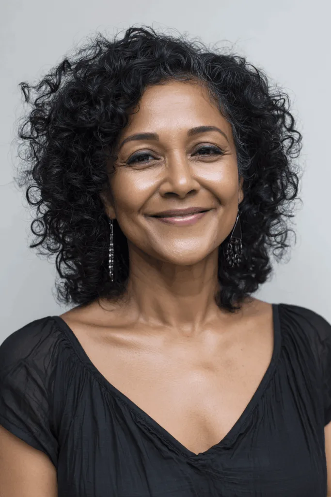 cute curly hairstyles over 60 6