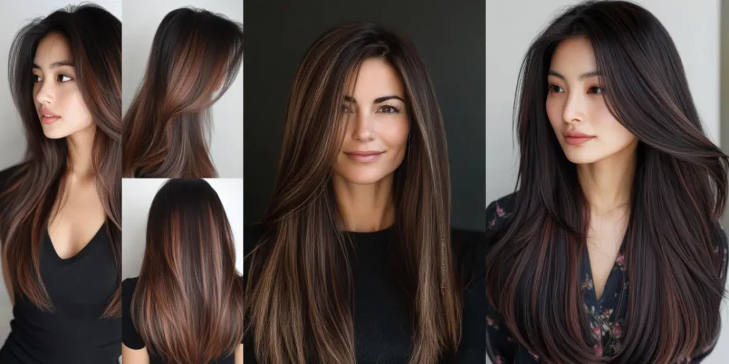 44 Stunning Dark Brown Hair with Highlights Looks