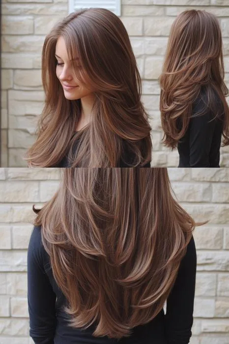 Caramel Waves of Elegance
