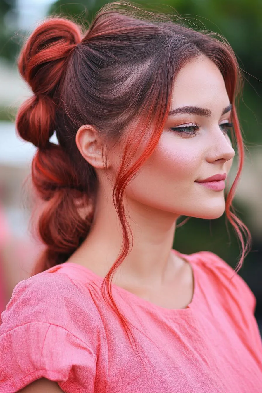 Fiery Red Ponytail Vibes