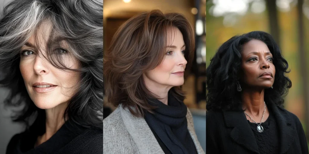 30 Chic Very Layered Medium Hairstyles for Women Over 50
