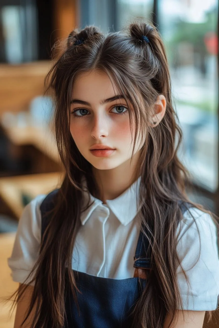 Whimsical Wavy Ponytails