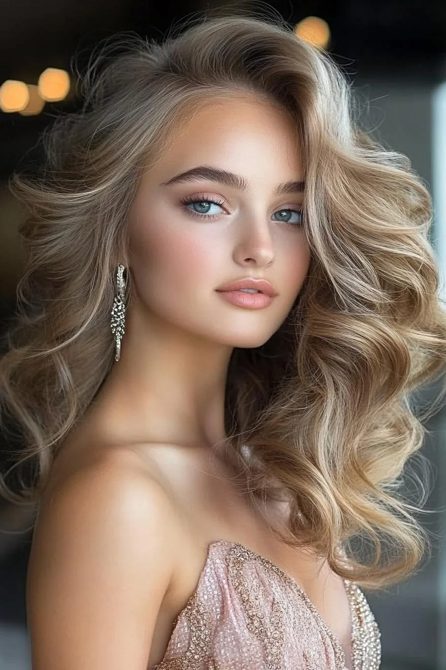 Glamorous Waves of Elegance