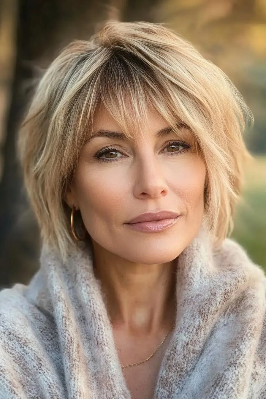 Chic Layered Bob Style