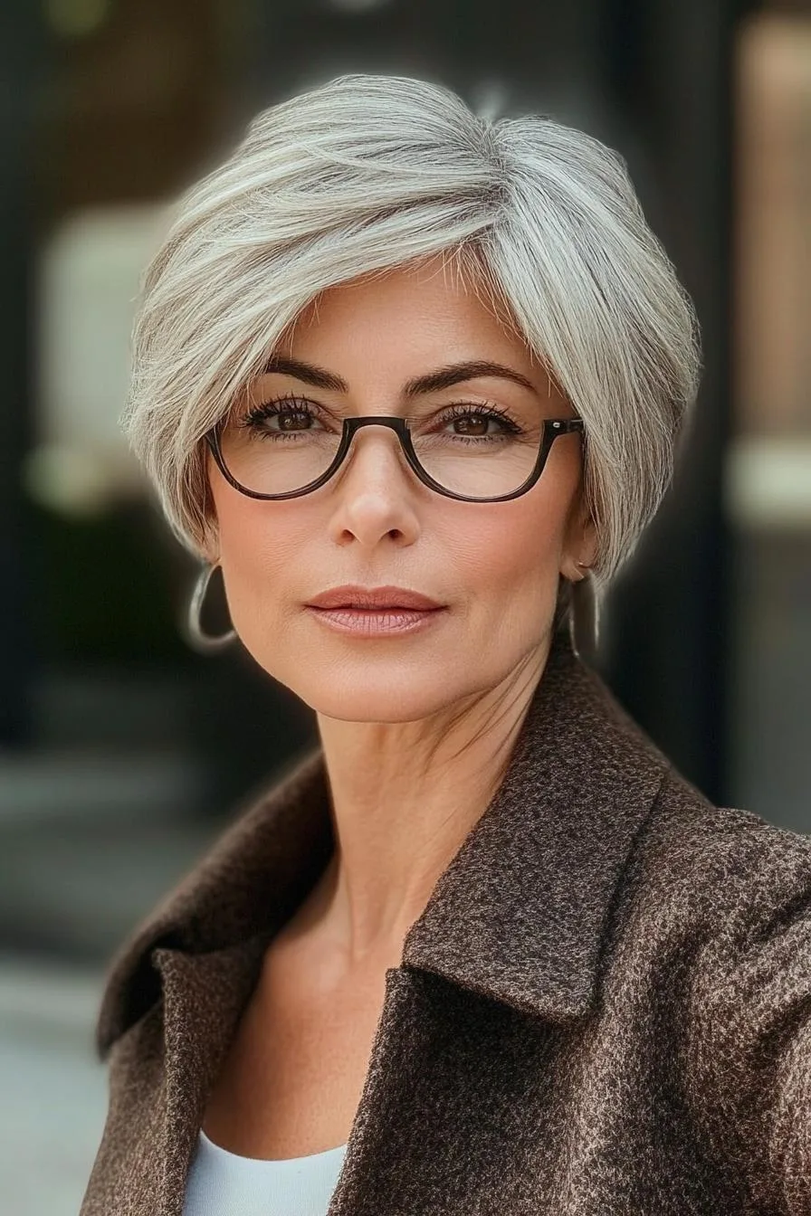 Chic Silver Bob Style
