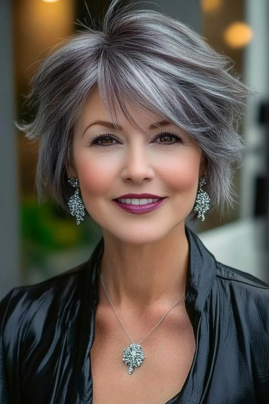 Chic Silver Pixie Style