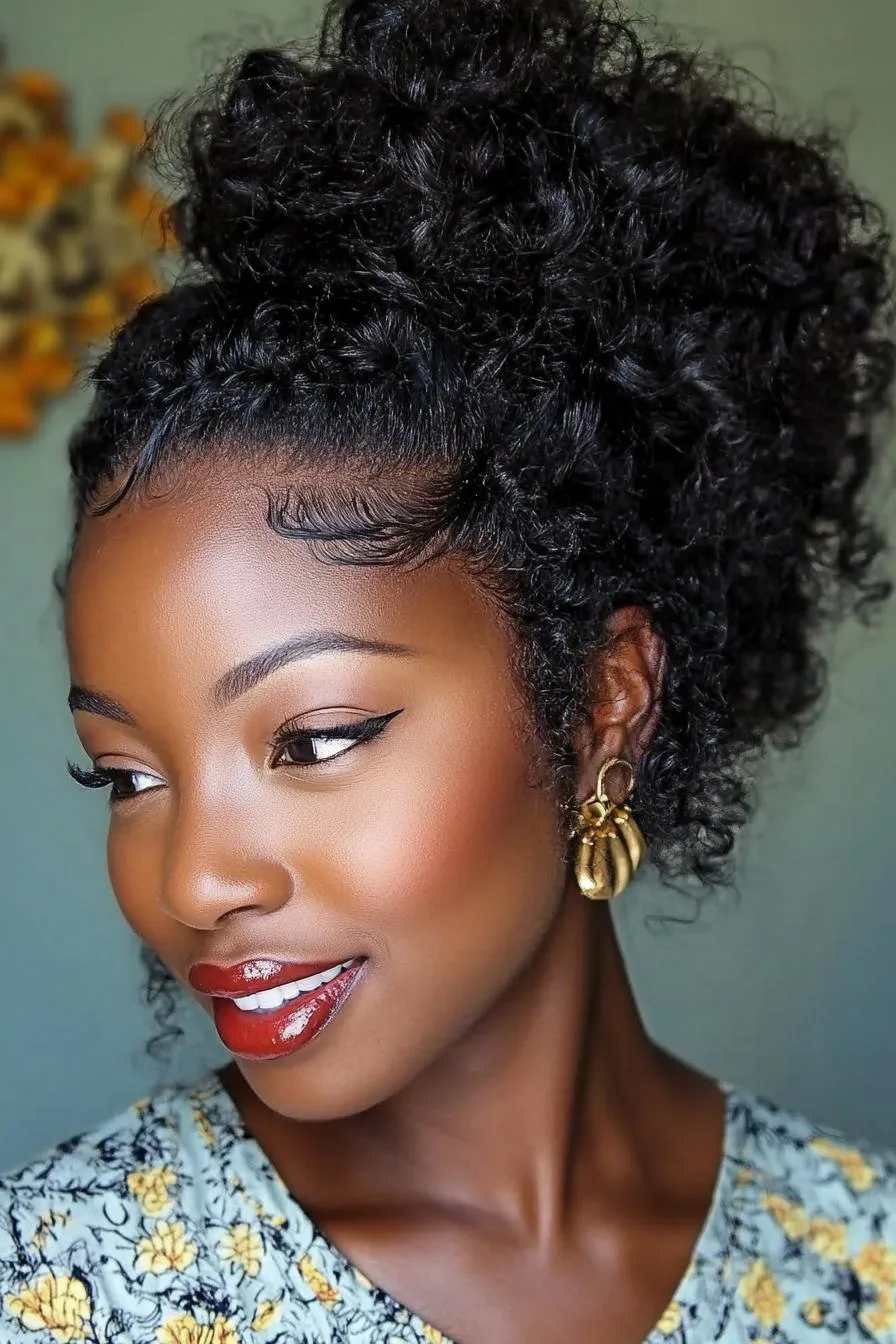 Elegant Updo with Curls