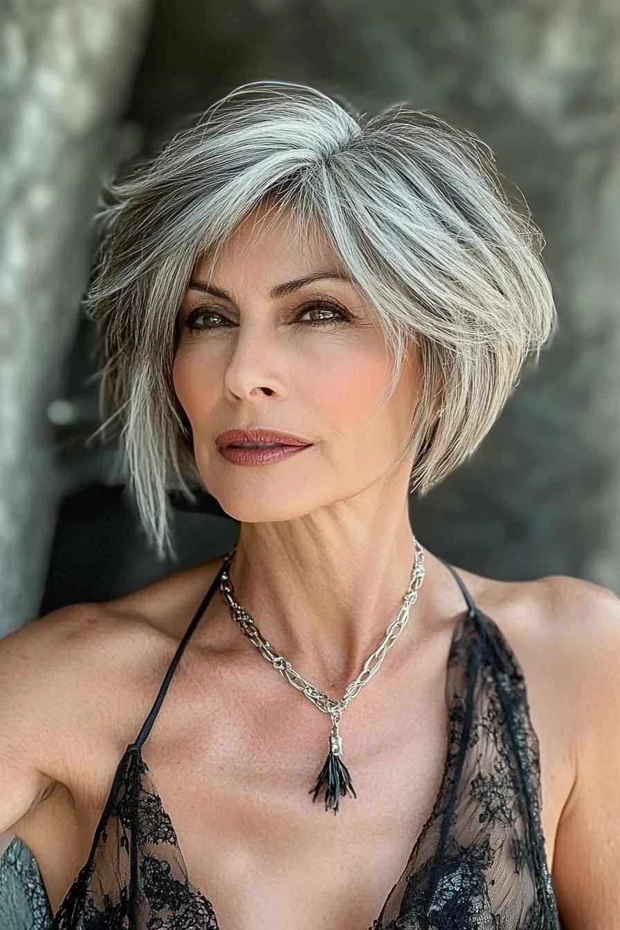 Silver Chic Bob Vibes