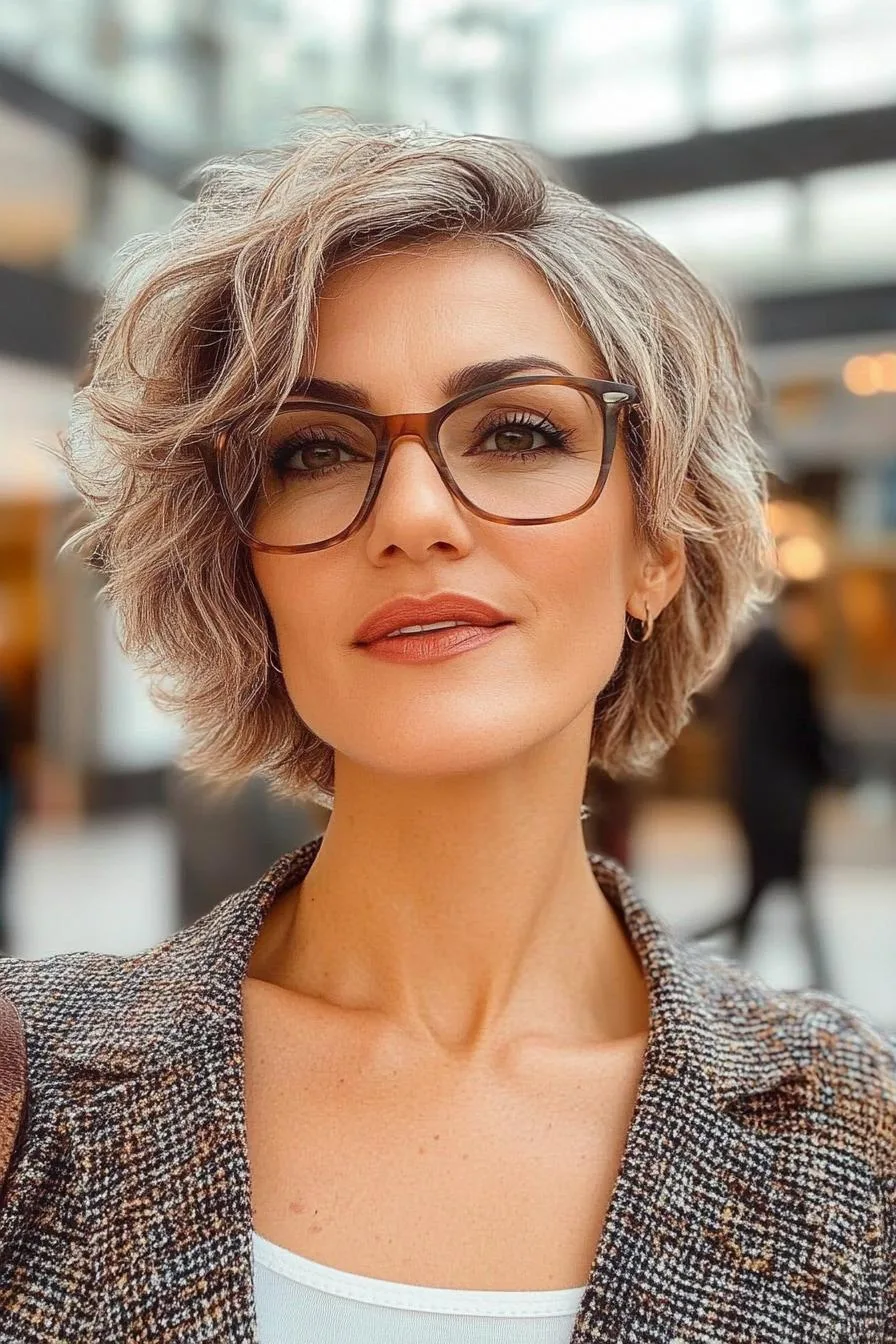 Silver Elegance in Waves
