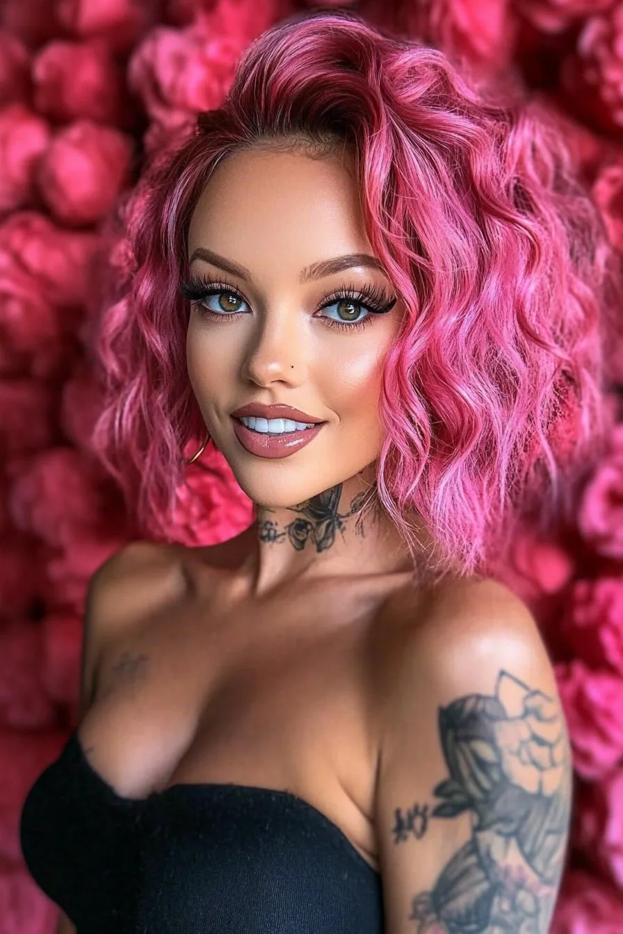 Vibrant Pink Waves Unleashed