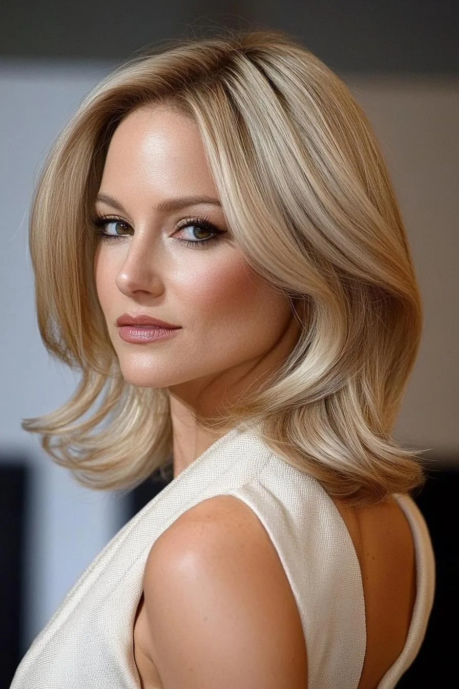 Wavy Shoulder Length Elegance
