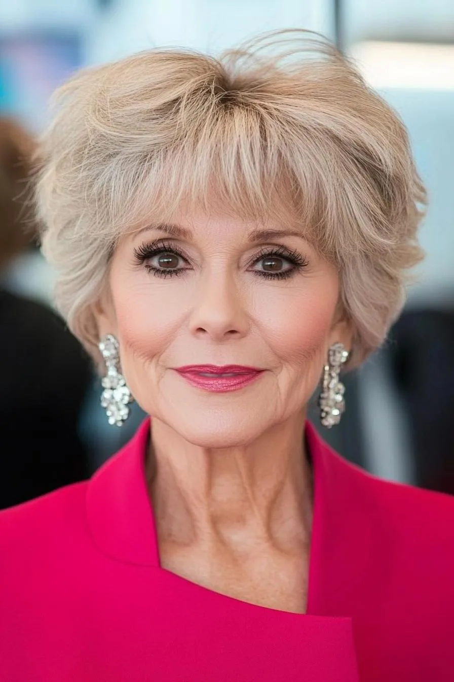 Chic Feathered Pixie Cut