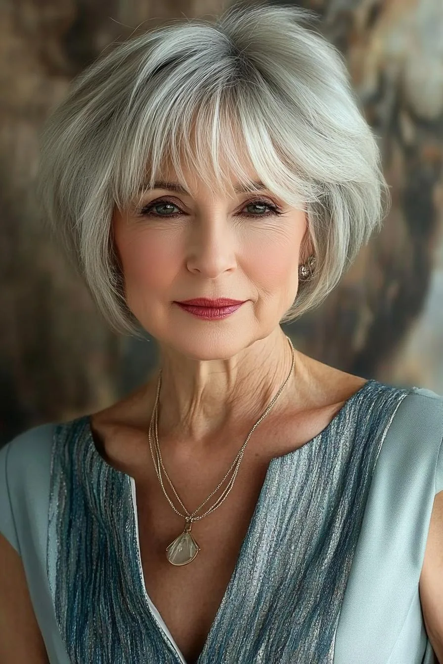 Silver Bob Elegance Unveiled