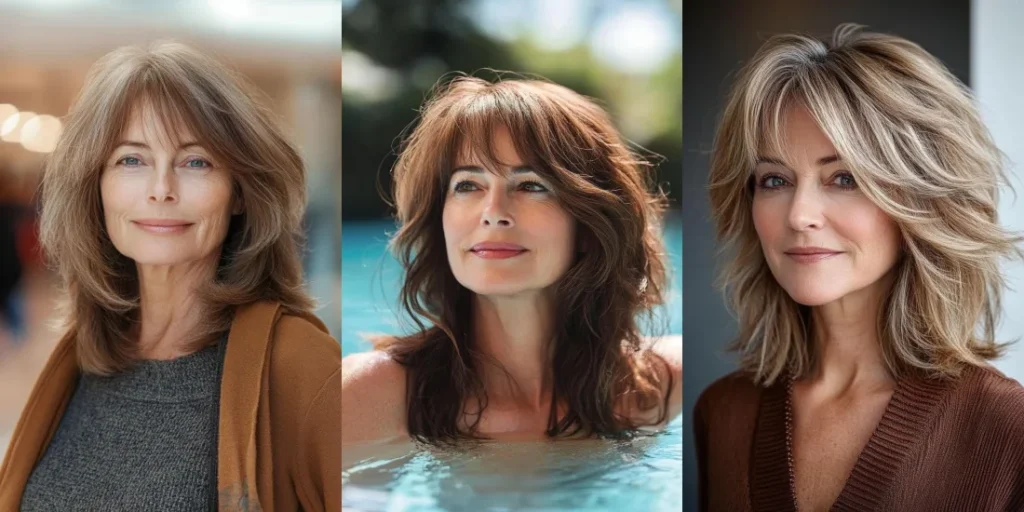 23 Medium Length Layered Cuts for Women Over 50