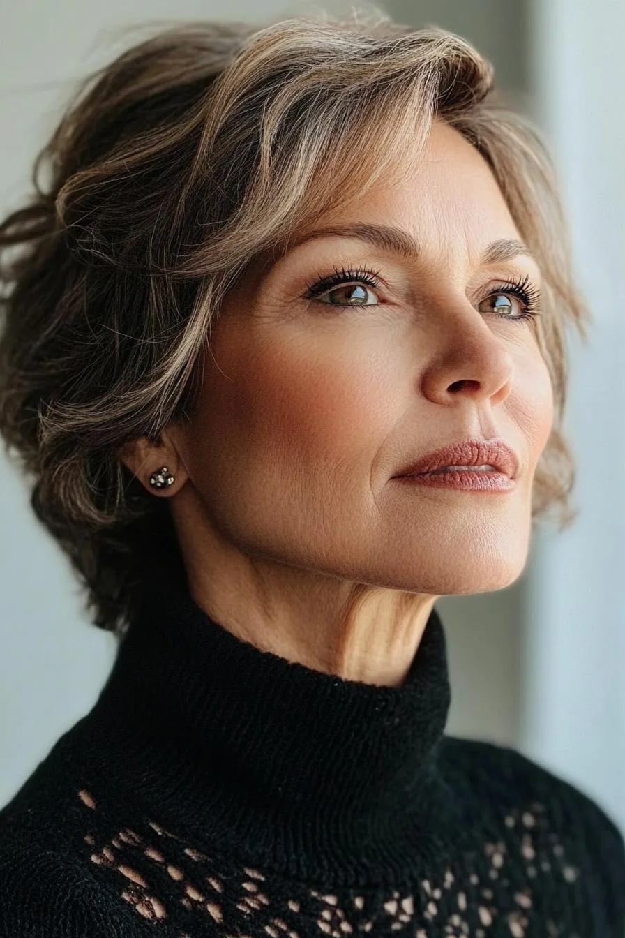 Chic Layered Pixie Vibes