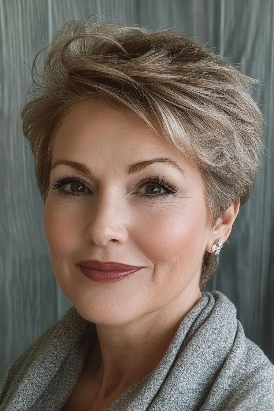 Chic Side Swept Pixie