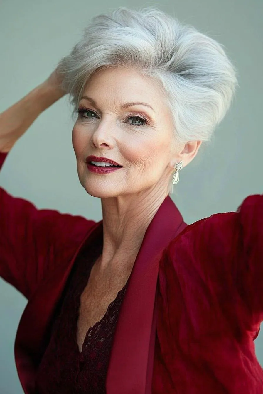 Embracing Graceful Silver Elegance