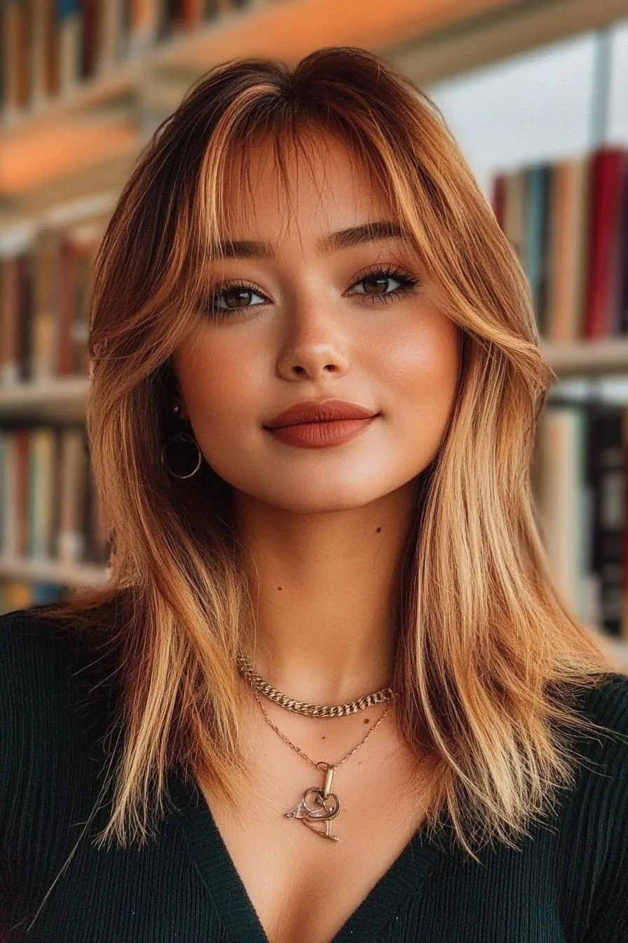 Honey Blonde Layered Elegance