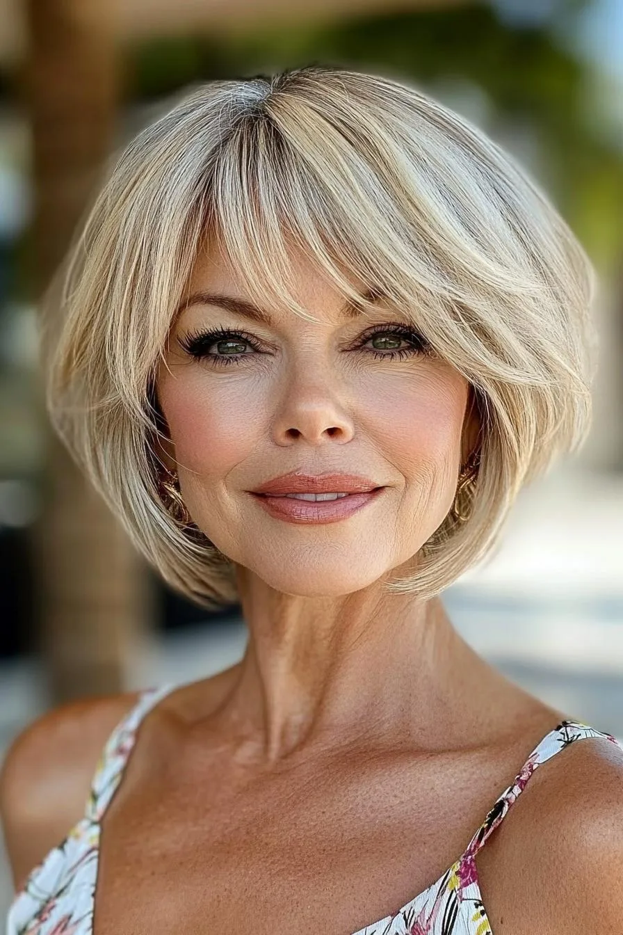 Layered Bob with Bangs