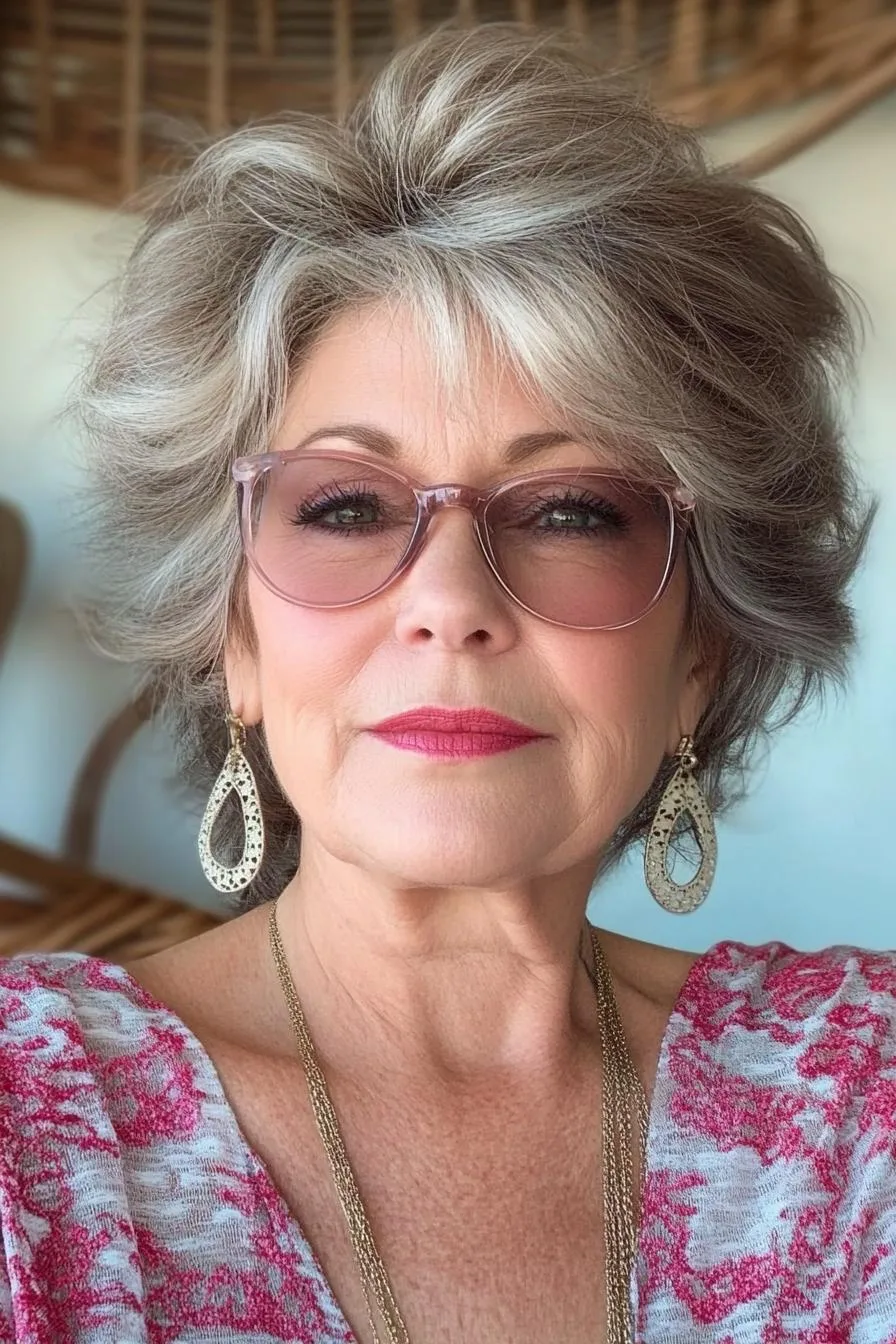 Silver Blonde Layered Beauty