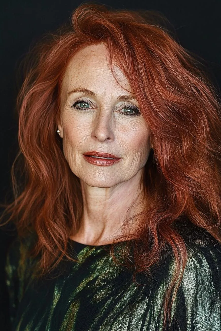 Wavy Red Locks