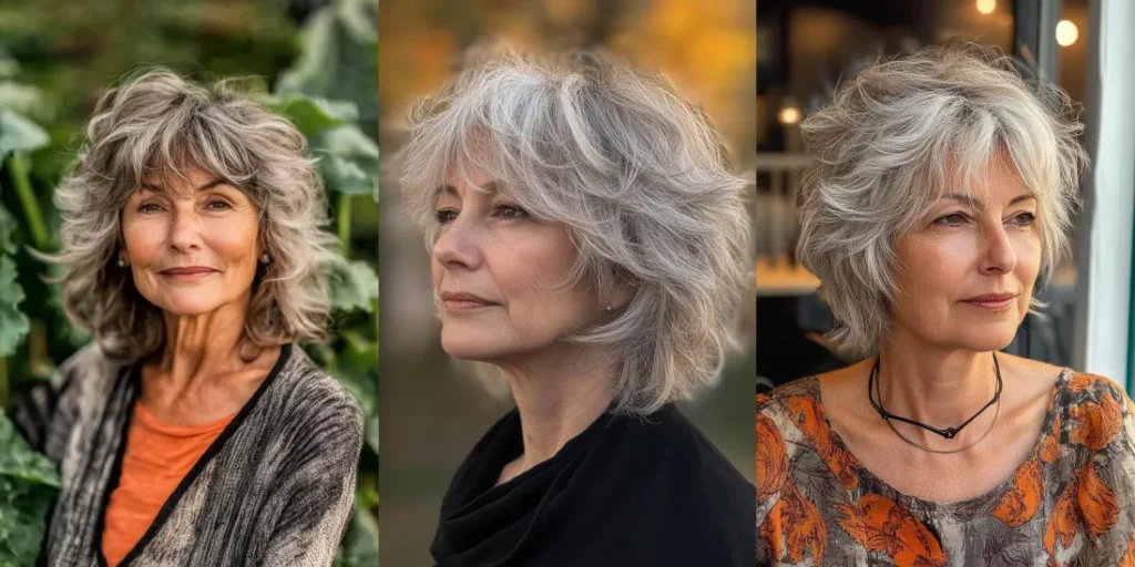 17 Modern Straight Shag Cuts for Women Over 65