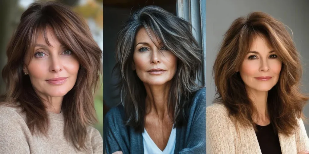 22 Medium Length Layered Cuts for Women Over 50