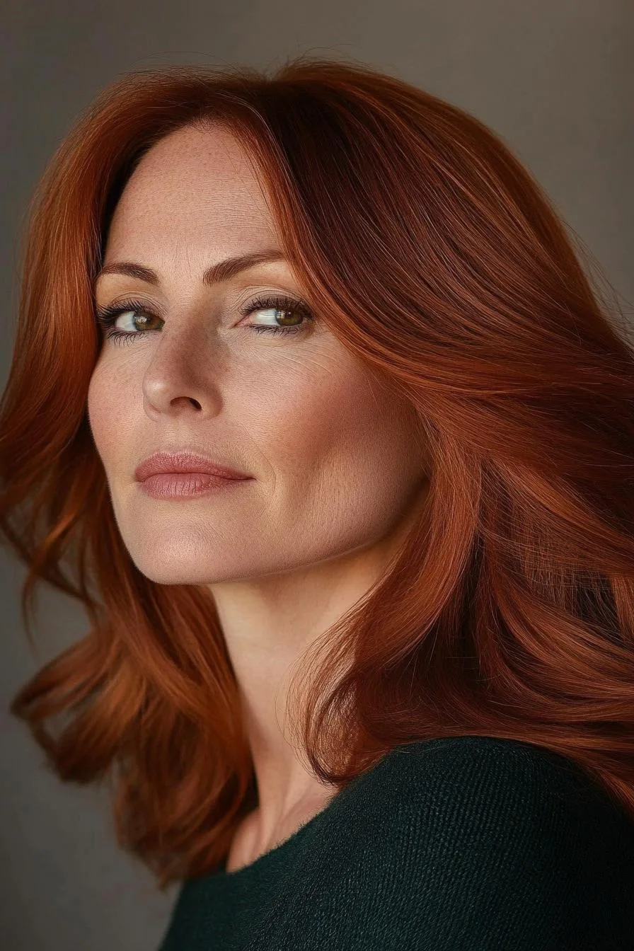 Reddish Brown Flowing Waves
