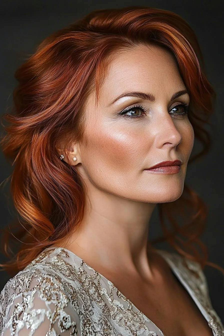 Soft Romantic Waves Updo