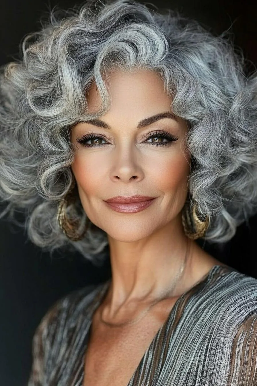 Timeless Graceful Silver Curls