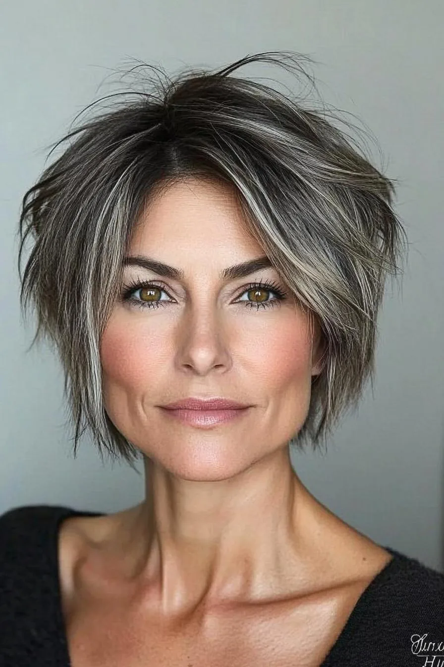 Trendy Tousled Bob Style