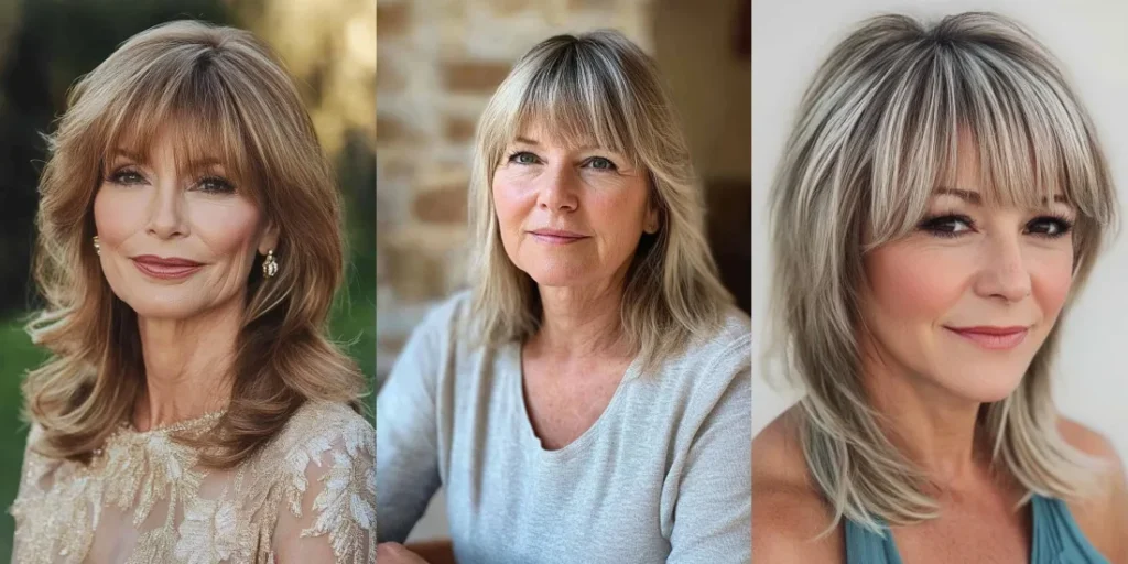 25 Wonderful Bang Hairstyle Ideas for Older Women