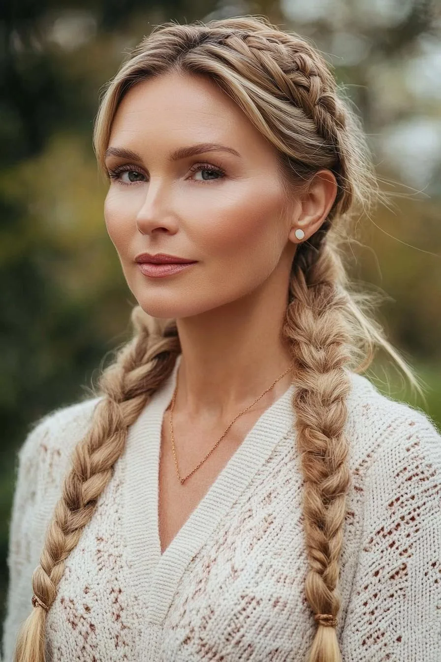 Braided Elegance Framing Beauty