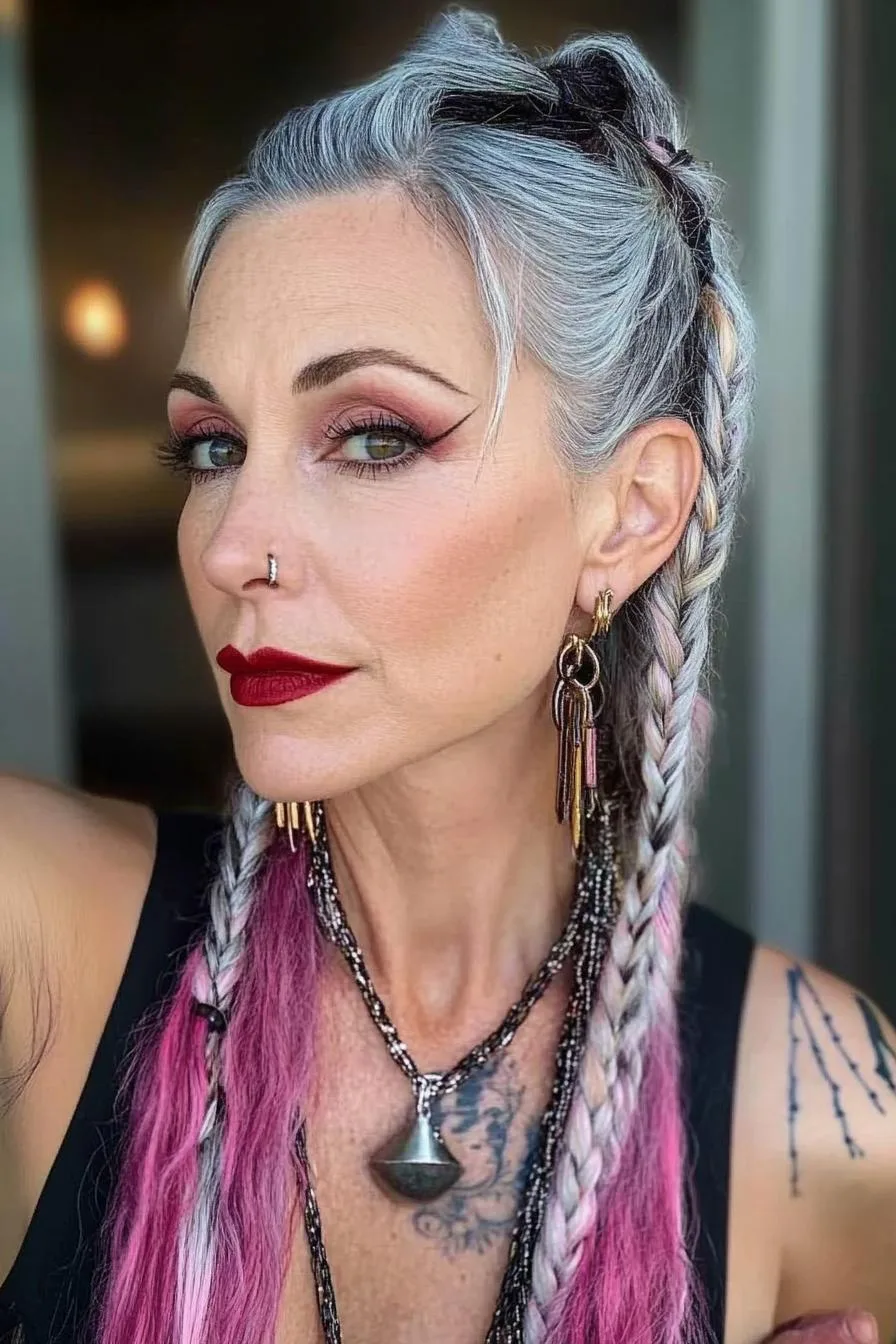 Braided Elegance With Flair