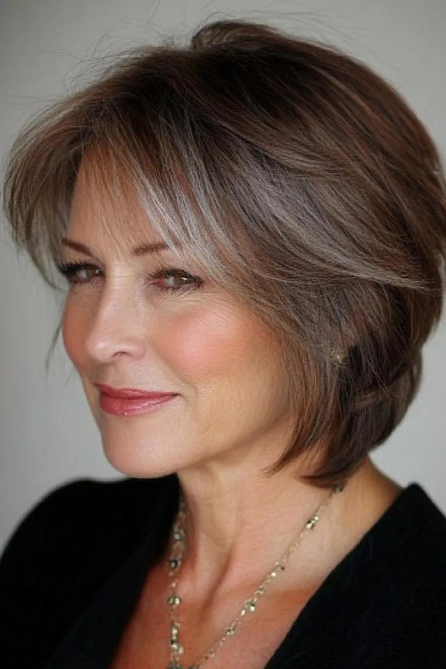 Chic Layered Bob Style