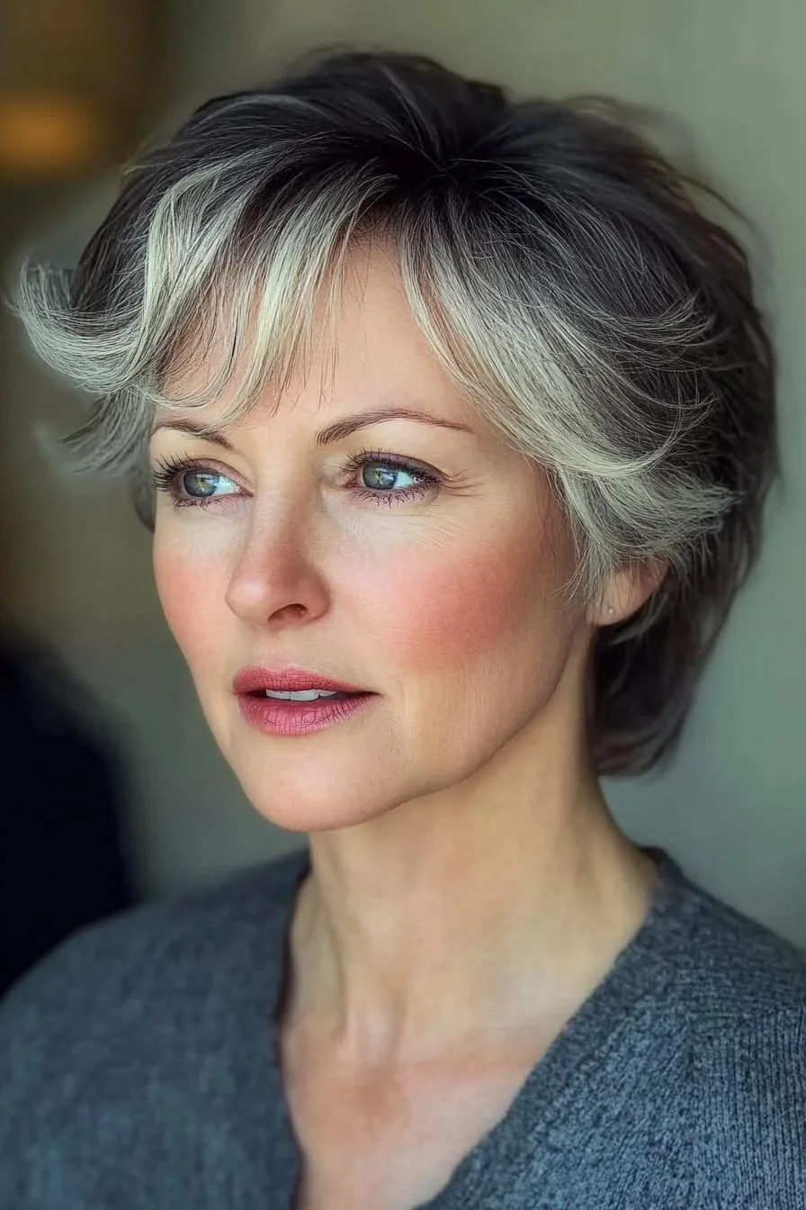 Chic Layered Pixie Look