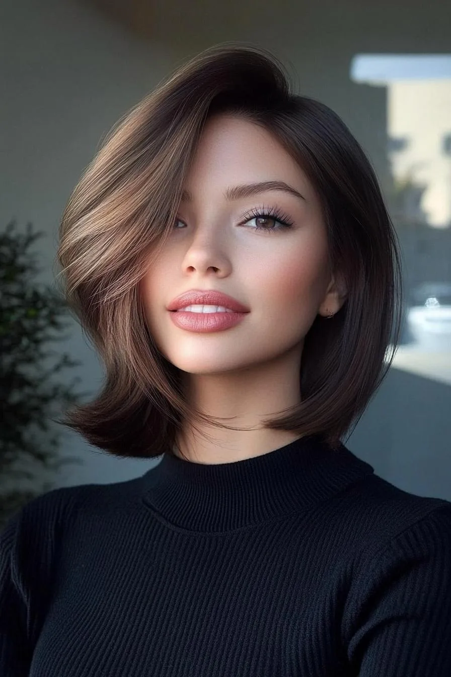 Chic Side Part Bob