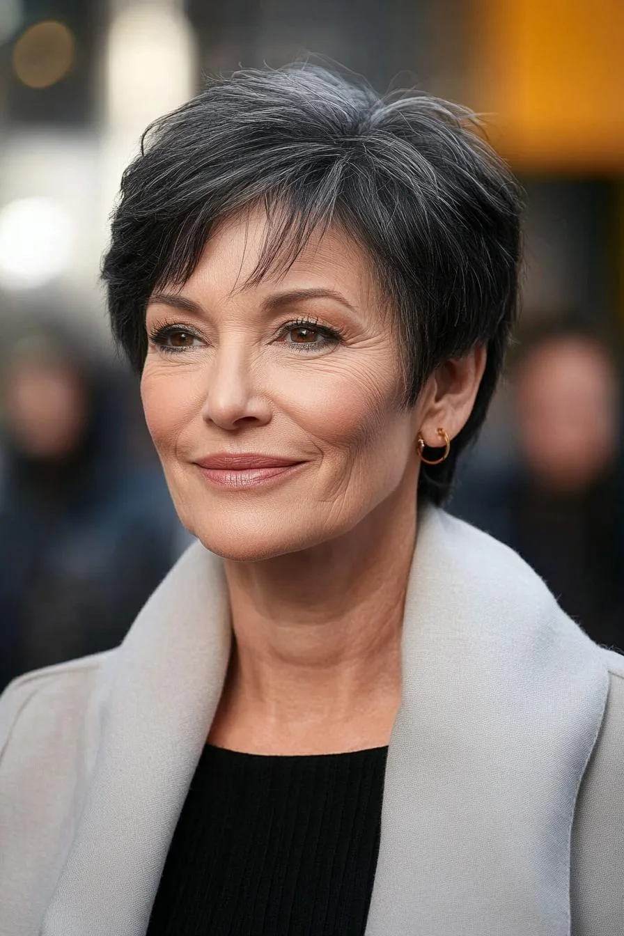 Chic Side Swept Pixie