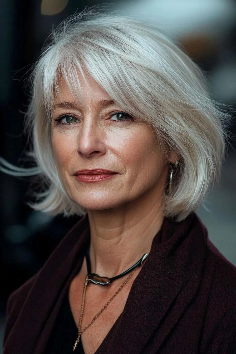 Chic Silver Bob Style