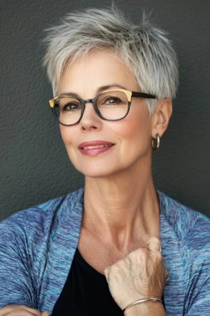 Chic Silver Pixie Style