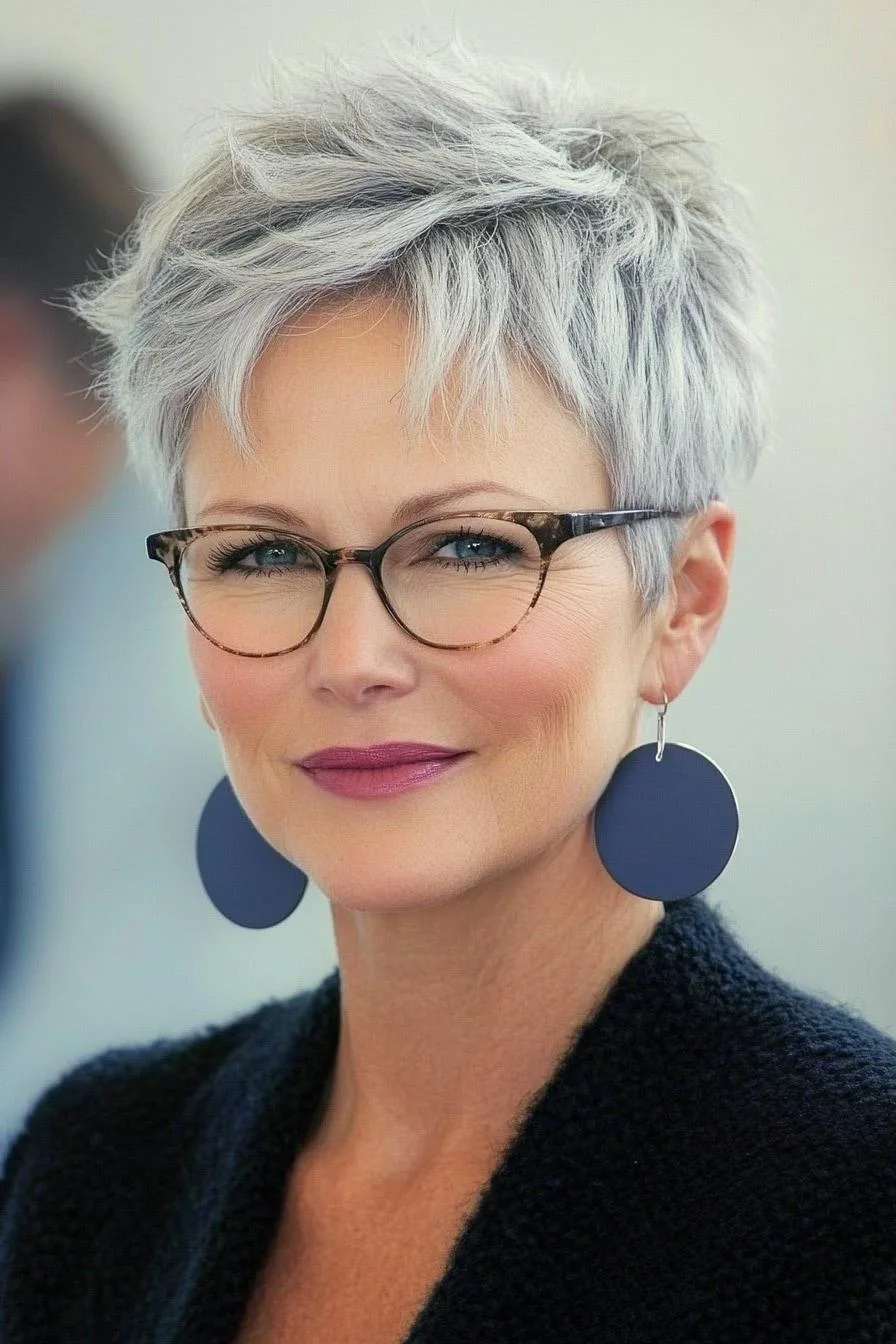 Chic Silver Pixie Style