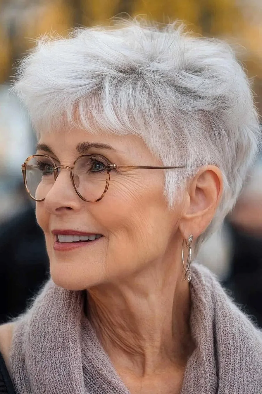 Chic Silver Pixie Style