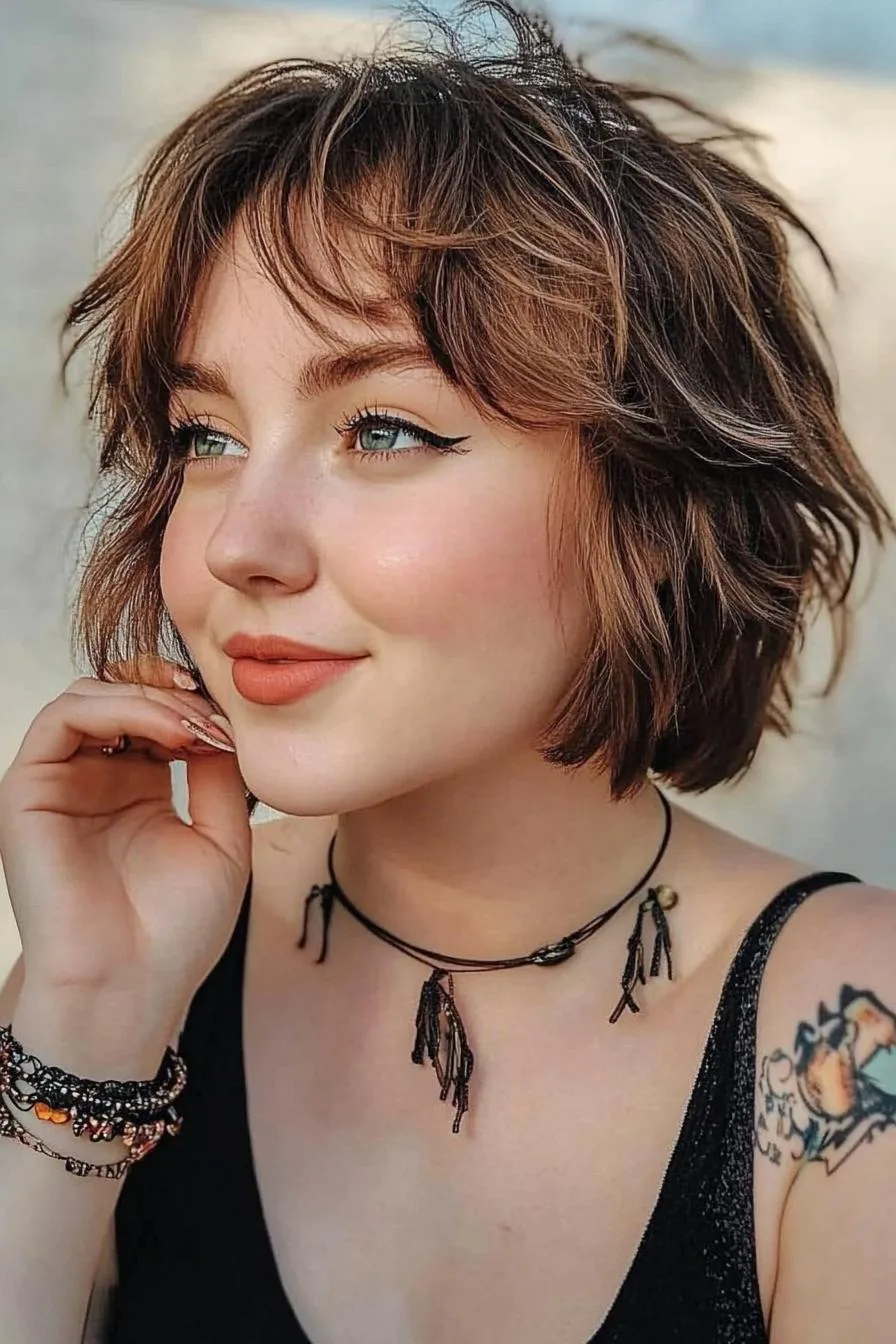 Chic Wavy Bob Style