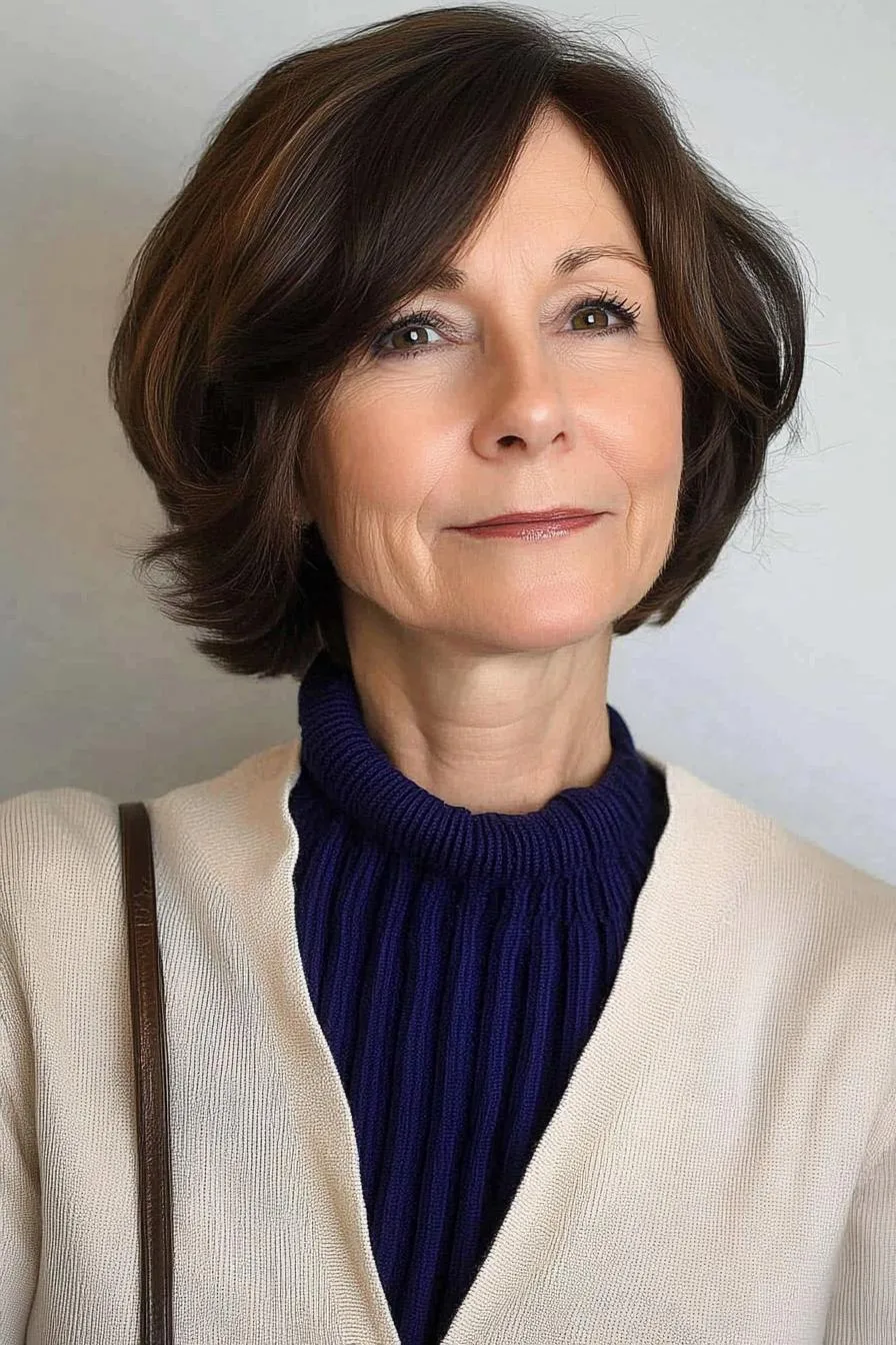 Elegant Layered Bob Waves