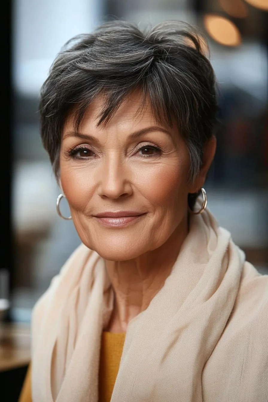 Fresh Feathery Pixie Cut